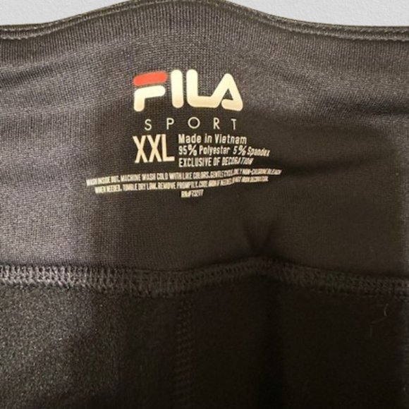 FILA Sport Black Fleece Lined Leggings  (2)  4315  NWT - Picture 8 of 9